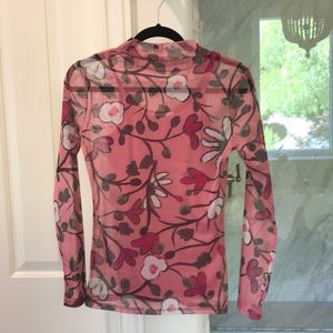 Finery in London sheer blouse with under tank.